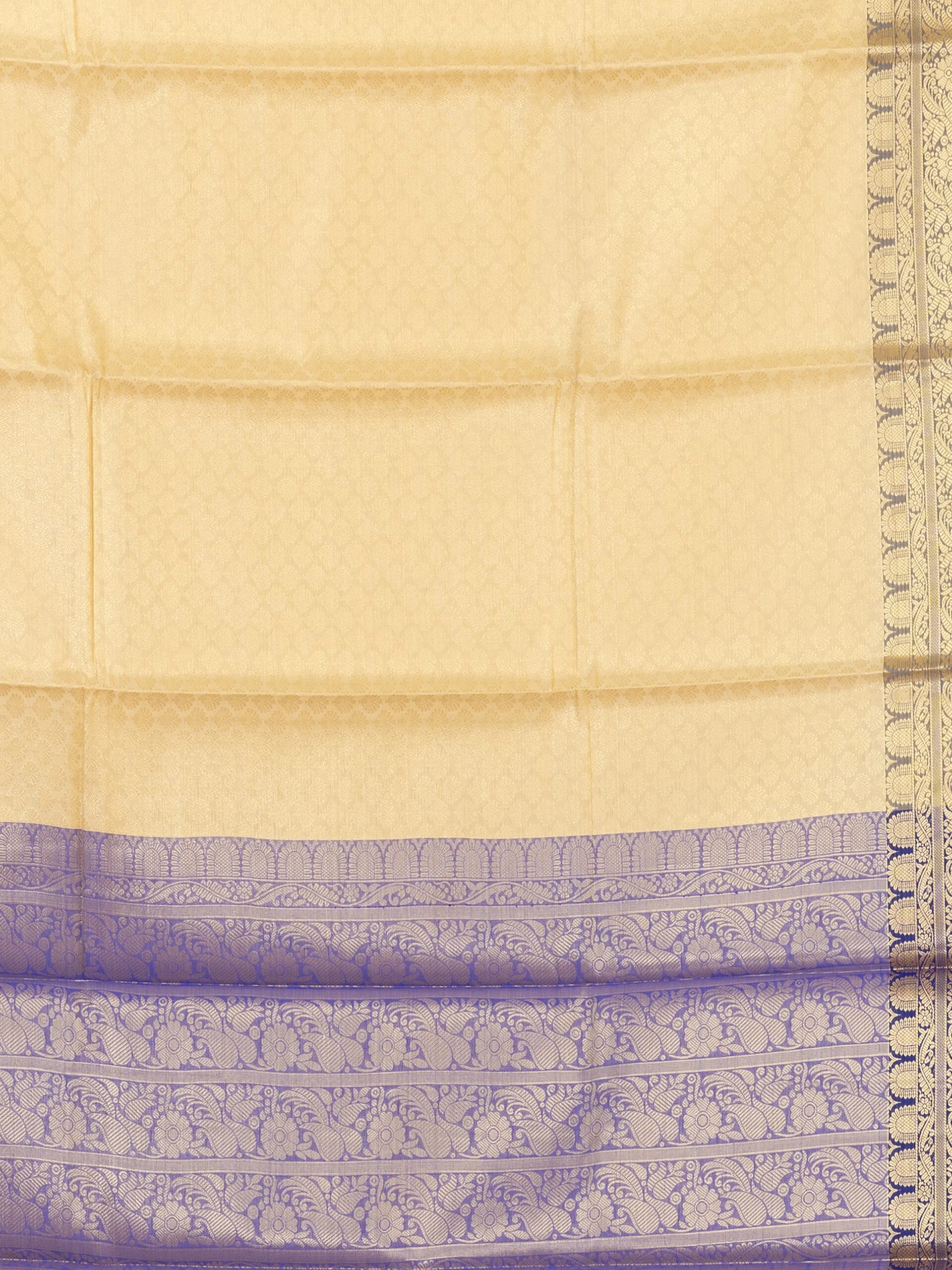 1_0011s_0005_DSC00293-min-scaled-1.jpg Jalpaibon Self Woven Silk Blend Jacquard Saree (Light Beige)