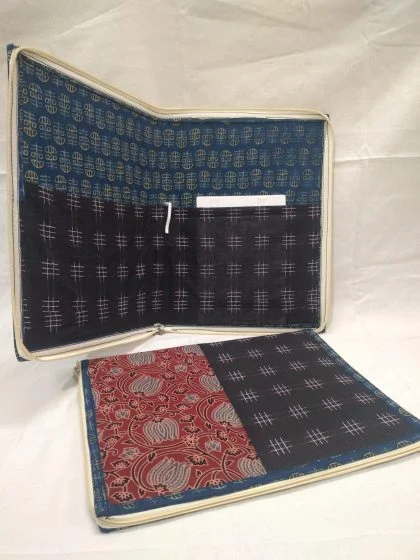 JALPAIBON Handmade Block Printed Fabric Organizer File Folder for Office & Home Use