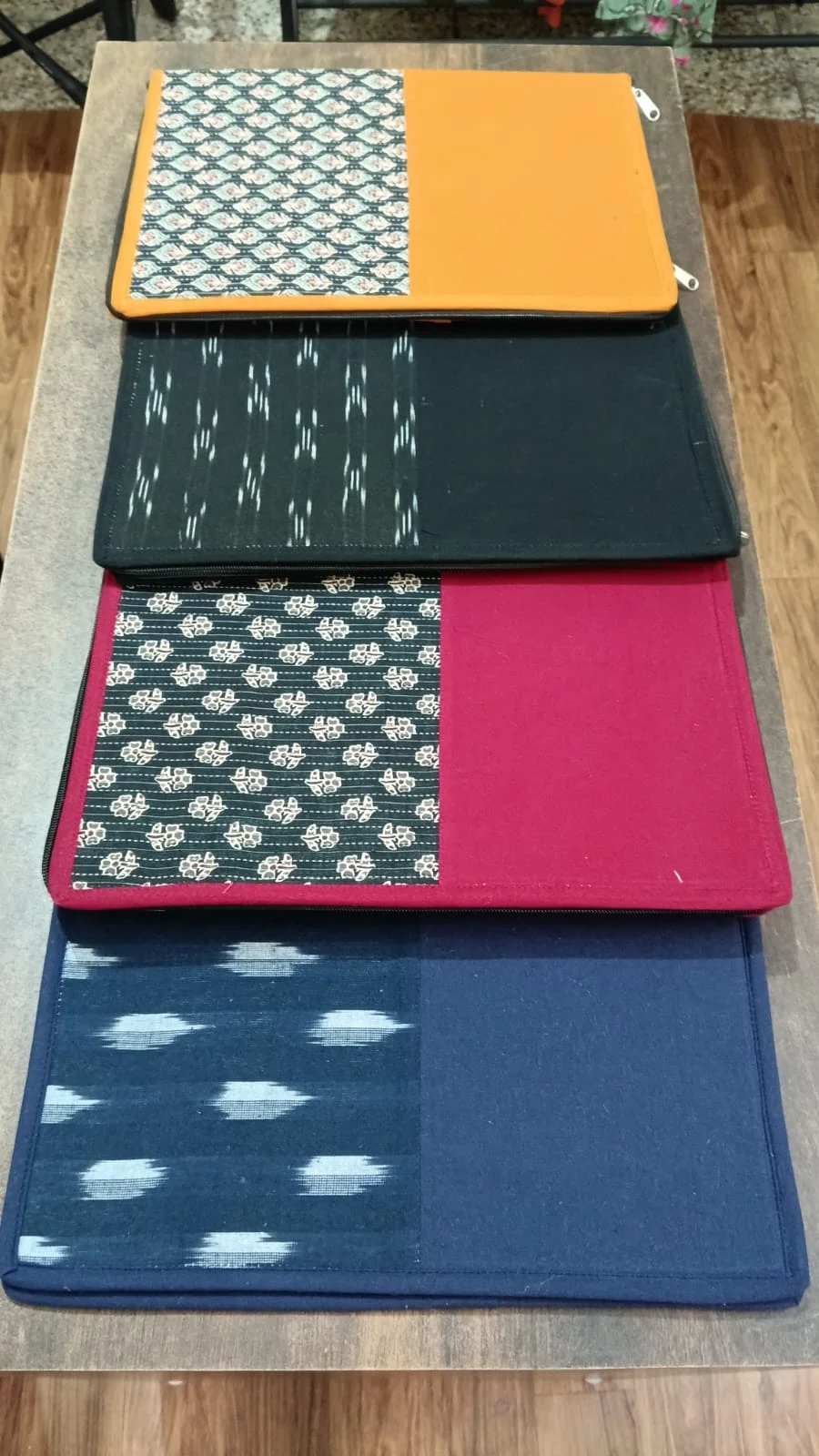 JALPAIBON Handmade Block Printed Fabric Organizer File Folder for Office & Home Use