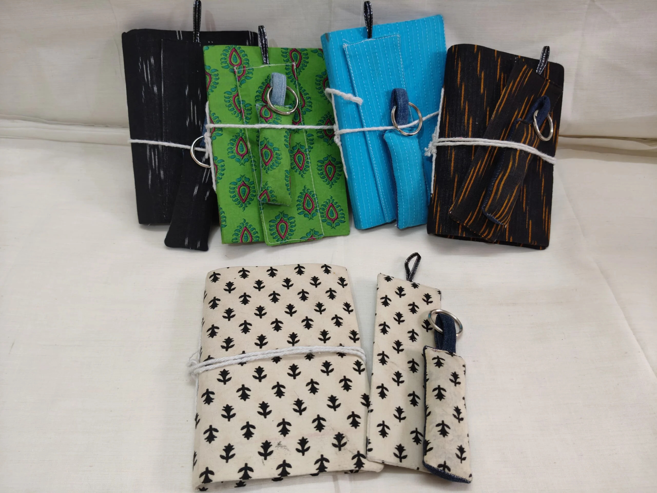 IMG-20251012-WA0021-scaled-1.jpg JALPAIBON Handmade Cotton Fabric Notebook Bundle with Matching Keyring and Bookmark