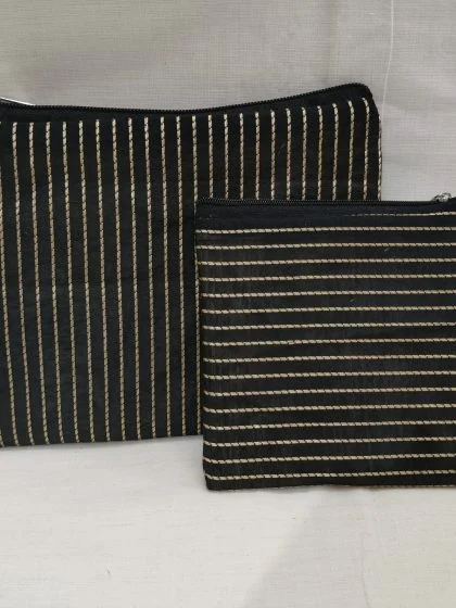 JALPAIBON Ethnic Cotton Flat Pouch Set – Handcrafted Multipurpose Organizer Bags