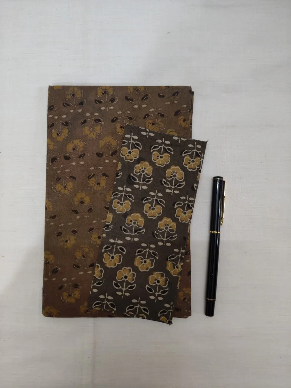 IMG-20251013-WA0005.jpg JALPAIBON Elegant Brown & Yellow Print Handcrafted Floral Hardbound Notebook