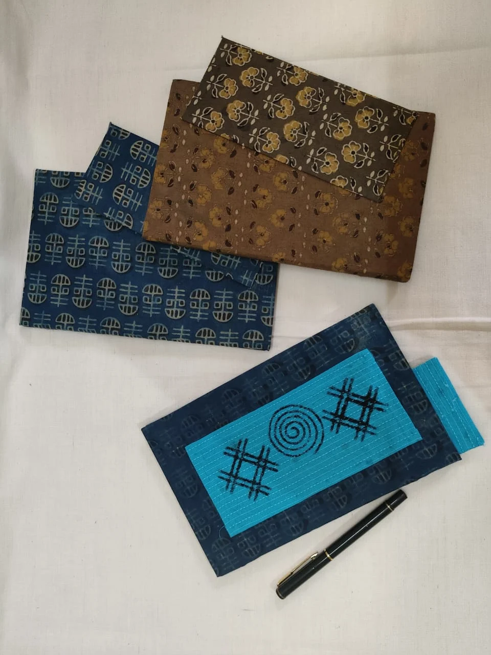 JALPAIBON Elegant Brown & Yellow Print Handcrafted Floral Hardbound Notebook