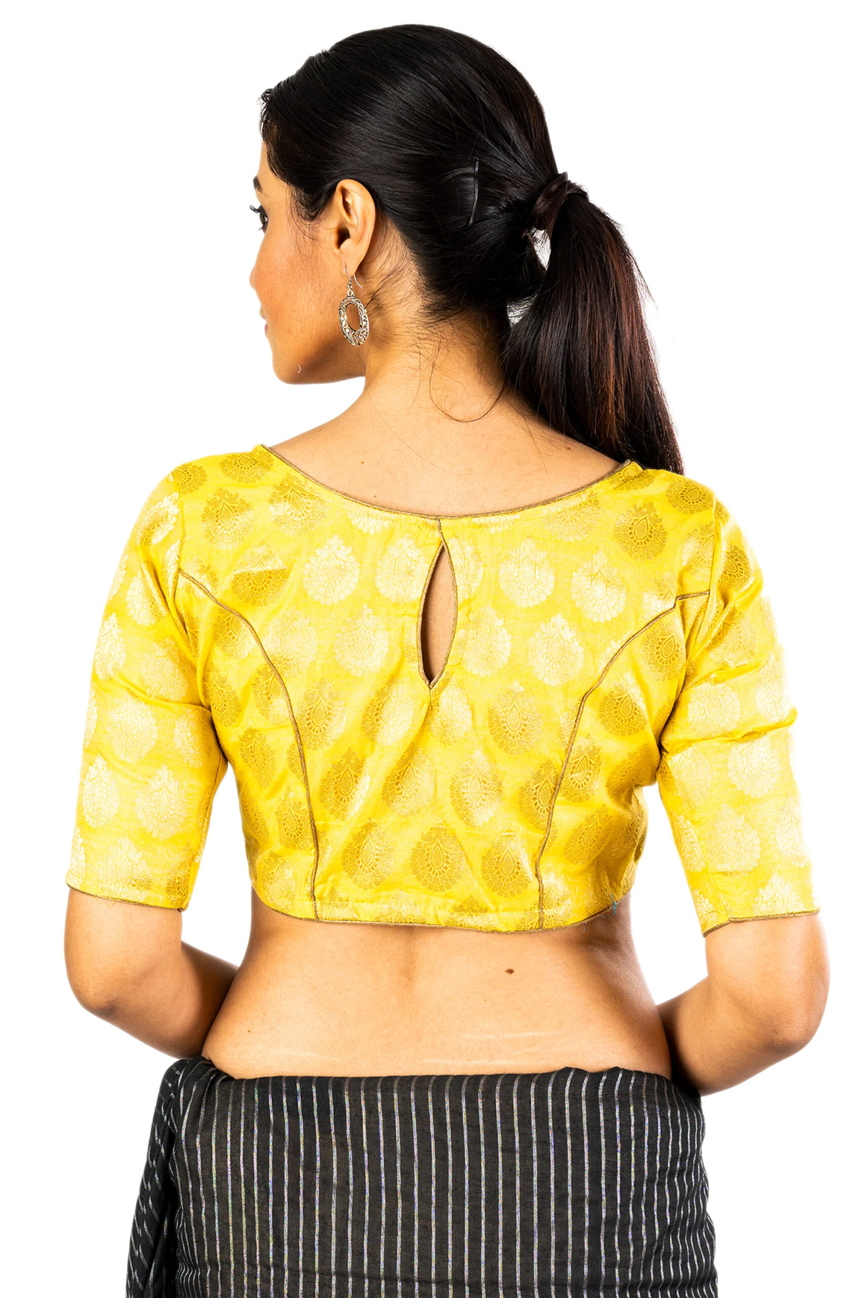 JALPBL-21-40_3-scaled-1.jpg JALPAIBON Boat Neck Yellow Silk Women’s Saree Blouse