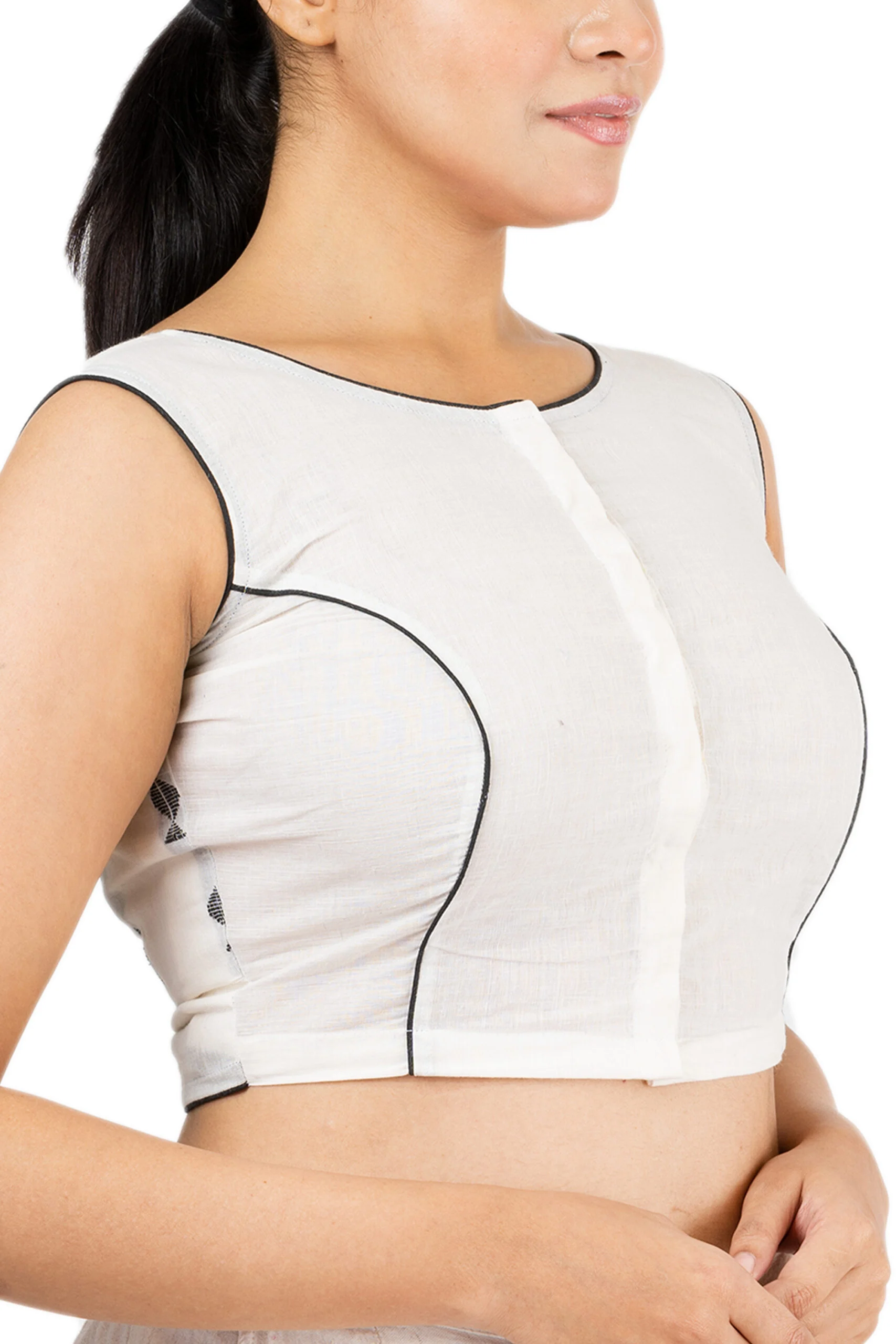 JALPBL-22-06-84_2-scaled-1.jpg JALPAIBON Boat Neck Sleeveless Women’s White Saree Blouse