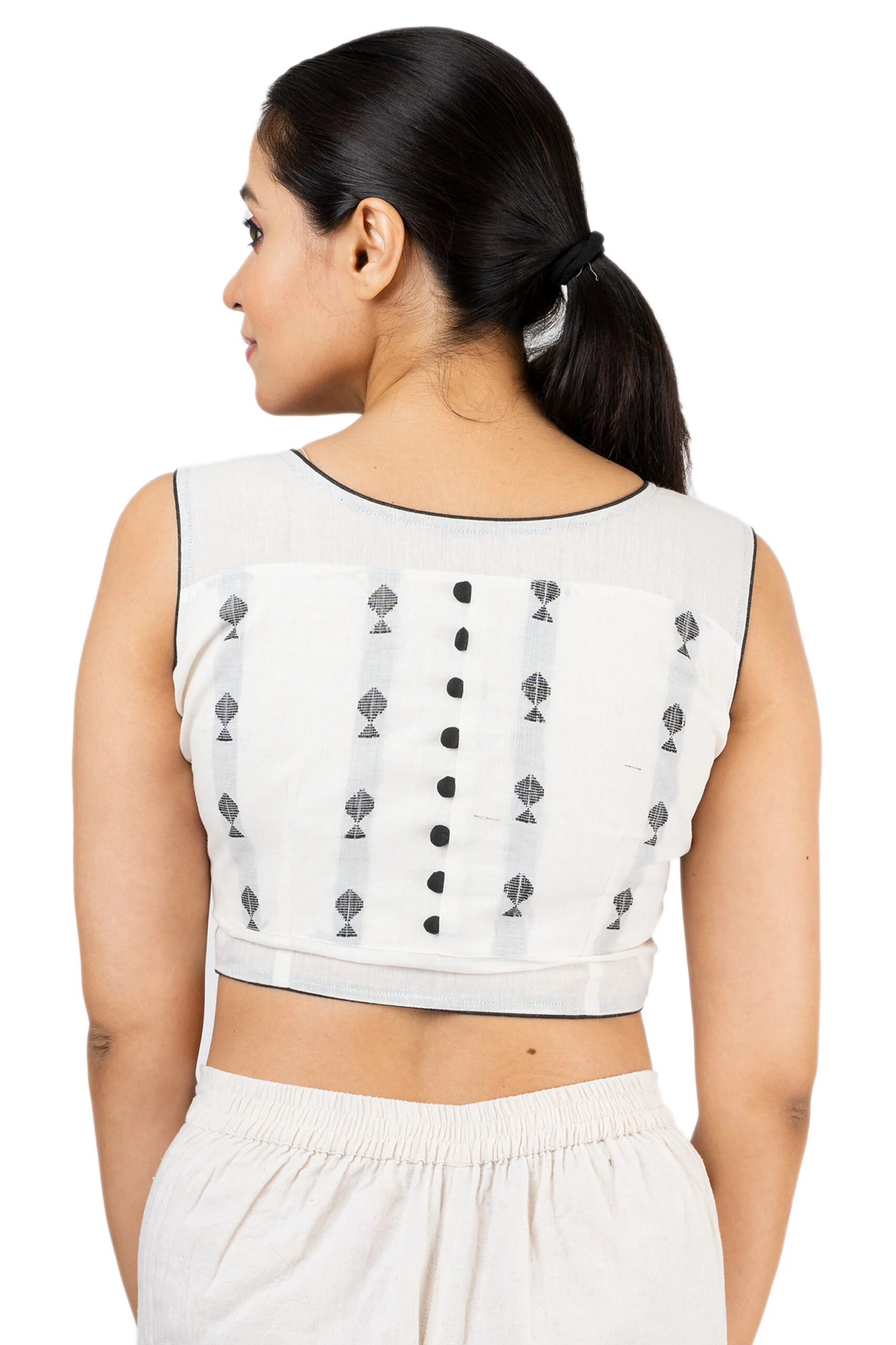 JALPBL-22-06-84_3-scaled-1.jpg JALPAIBON Boat Neck Sleeveless Women’s White Saree Blouse