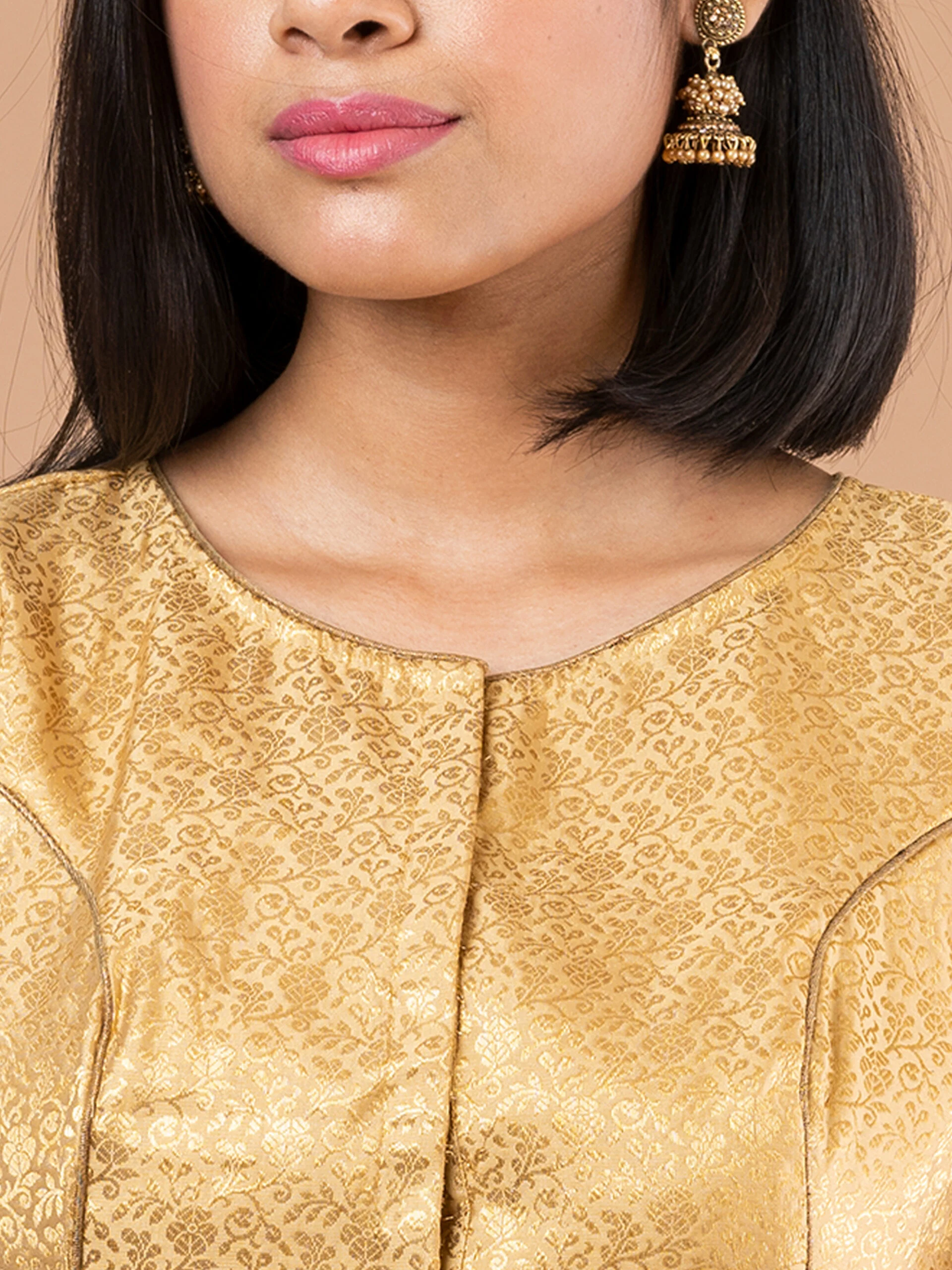 JALPBL-23-04-105_4-scaled-1.jpg JALPAIBON Round Neck Women Blouse In Golden