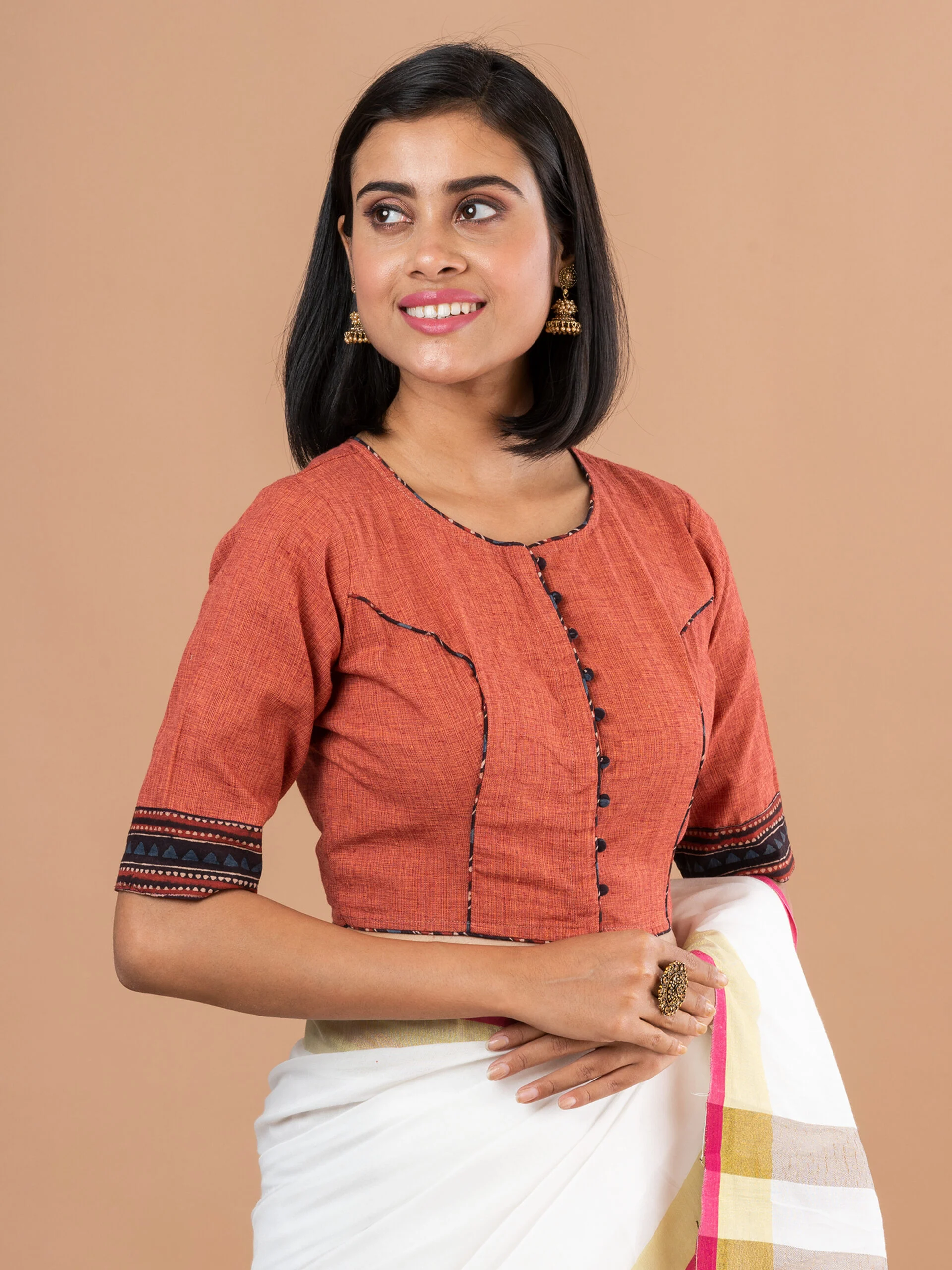 JALPBL-23-04-107_1-scaled-1.jpg JALPAIBON Round Neck Women Blouse In Rust