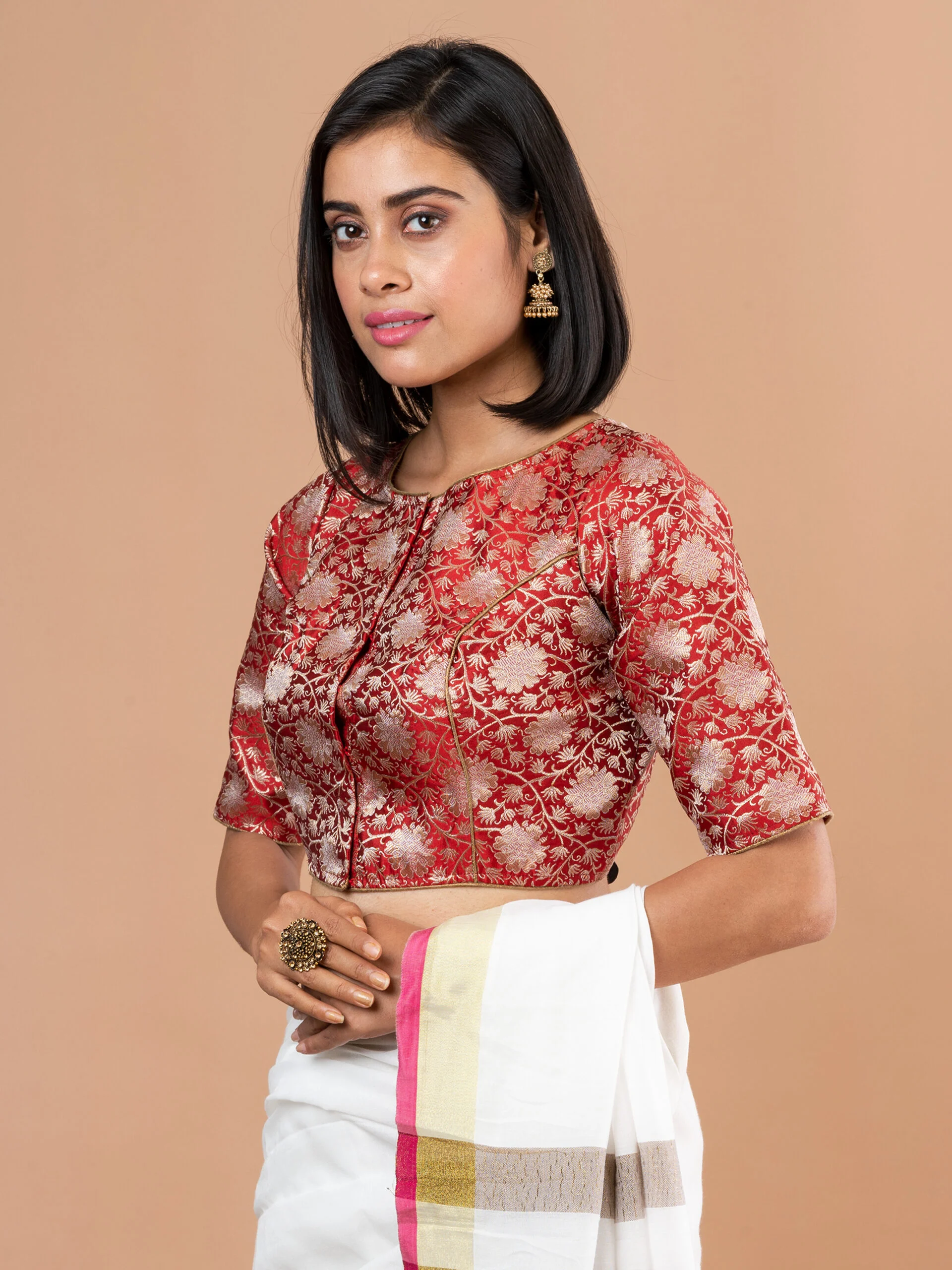 JALPBL-23-04-108_2-scaled-1.jpg JALPAIBON Round Neck Women Blouse in Red