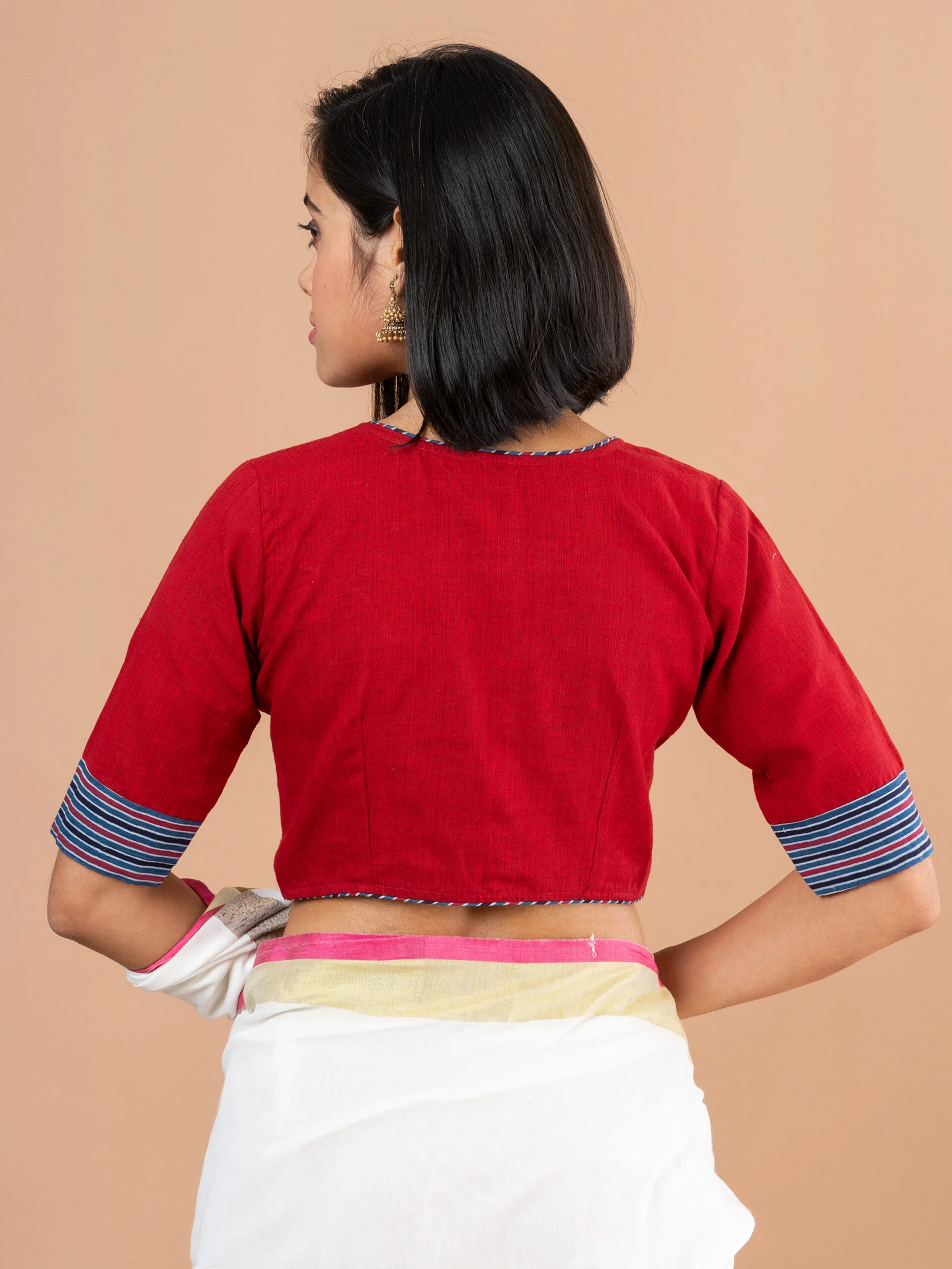 JALPBL-23-04-109_3-scaled-1.jpg JALPAIBON Round Neck Women Blouse In Red