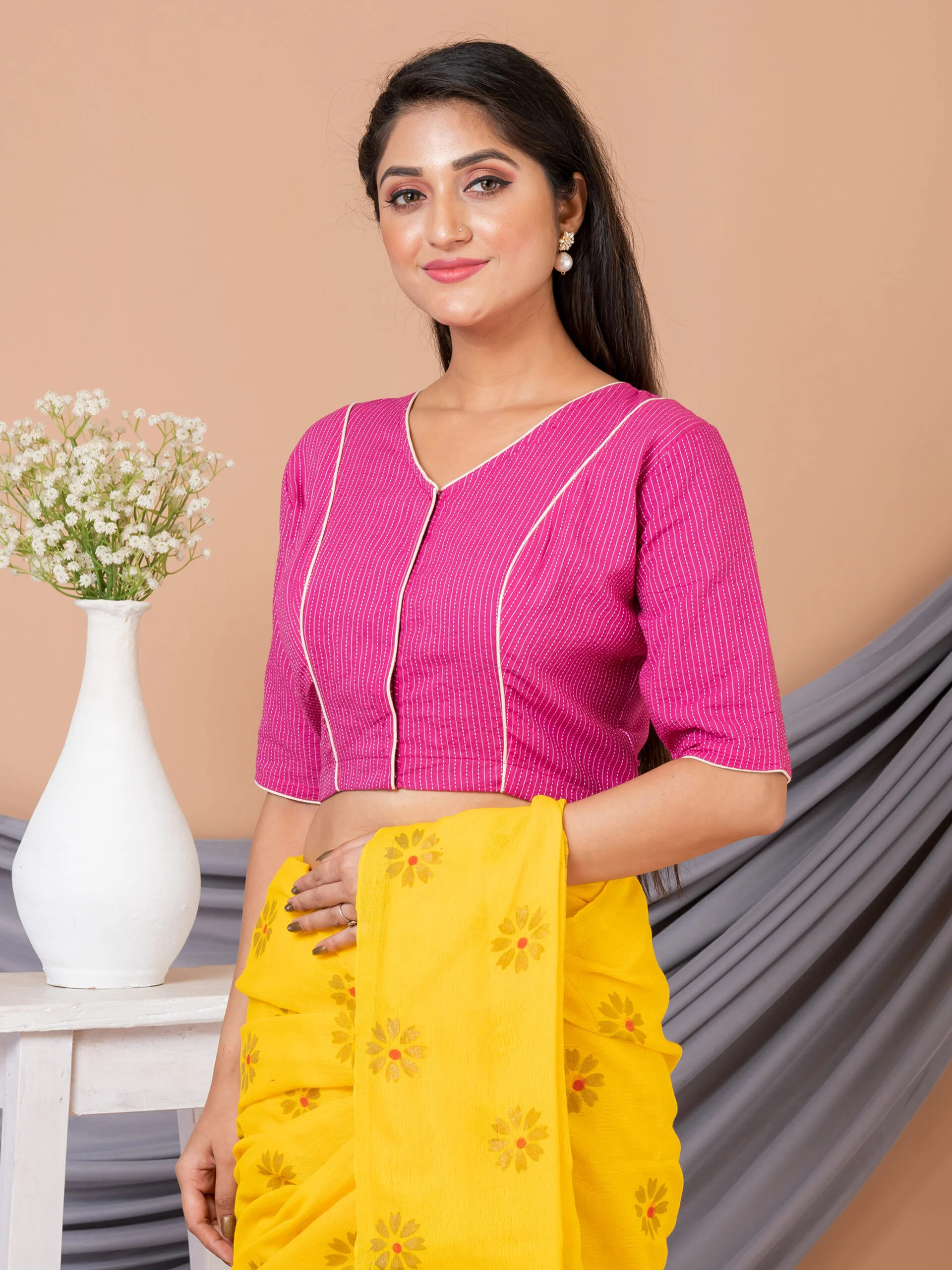 JALPBL-23-09-120_2-scaled-1.jpg JALPAIBON V-Neck Women Blouse in Pink