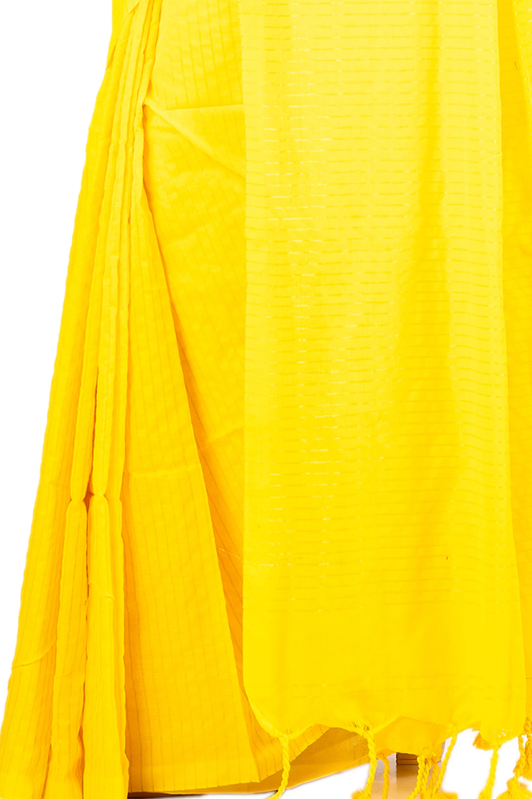 JALPSAR-211043_3-scaled-1.jpg Jalpaibon Yellow Woven Handloom Pure Cotton Saree
