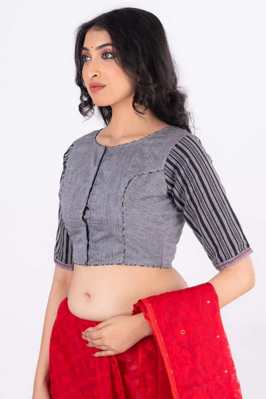 WhatsApp-Image-2023-03-18-at-5.59.01-PM.jpeg JALPAIBON Round Neck Women Blouse in Grey