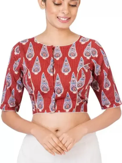 Boat Neck Women Blouse
