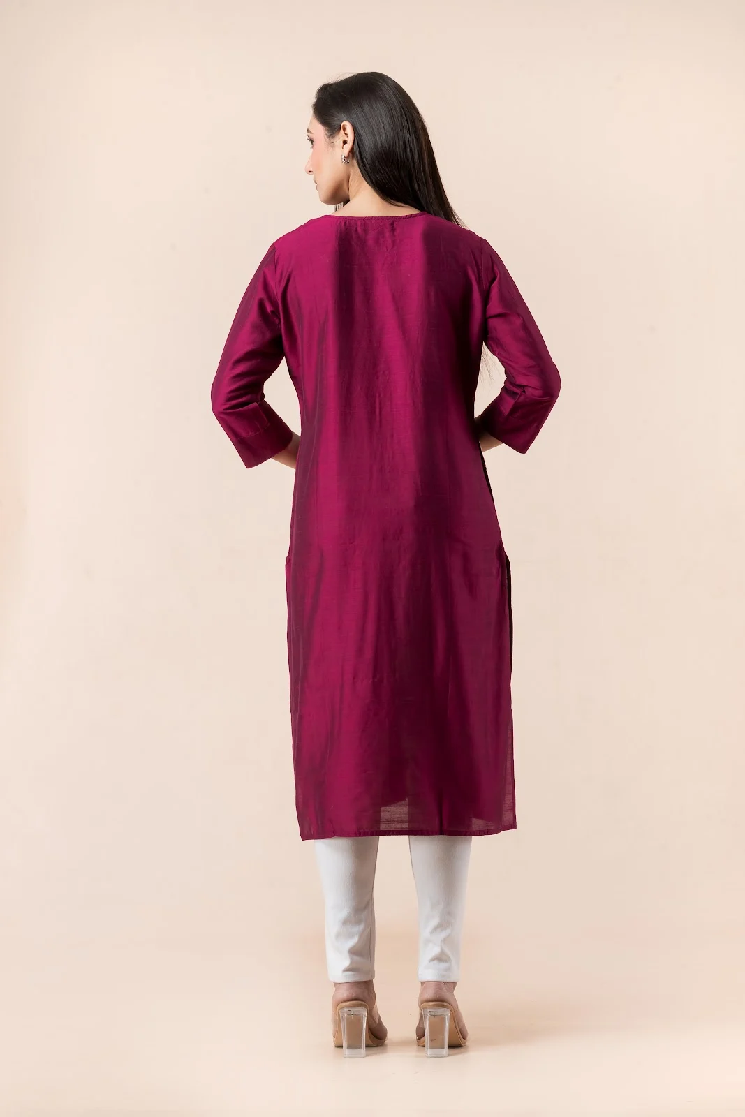 Jalpaibon Rani Silk Women Kurti